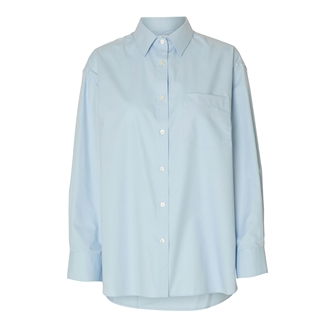 Selected Femme SlfEster LS Oversize Shirt Cashmere Blue